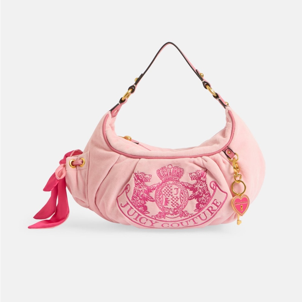 SOLD* Juicy Couture UK exclusive Pink Scottie dog Hobo Bag - Picture 1 of 6